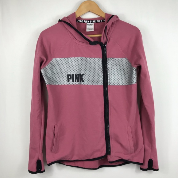 PINK Victoria's Secret Jackets & Blazers - PINK hooded jacket size XS